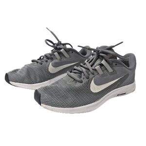 Nike Downshifter 9 Running Shoes Womens Size 7.5 Gray White Athletic Sneakers